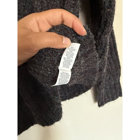 New Aerie Women's Offline Speckle Rib Knit Sweater Hoodie Size Medium Streetwear - Picture 6 of 7